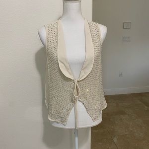 Free People Beige vest szS